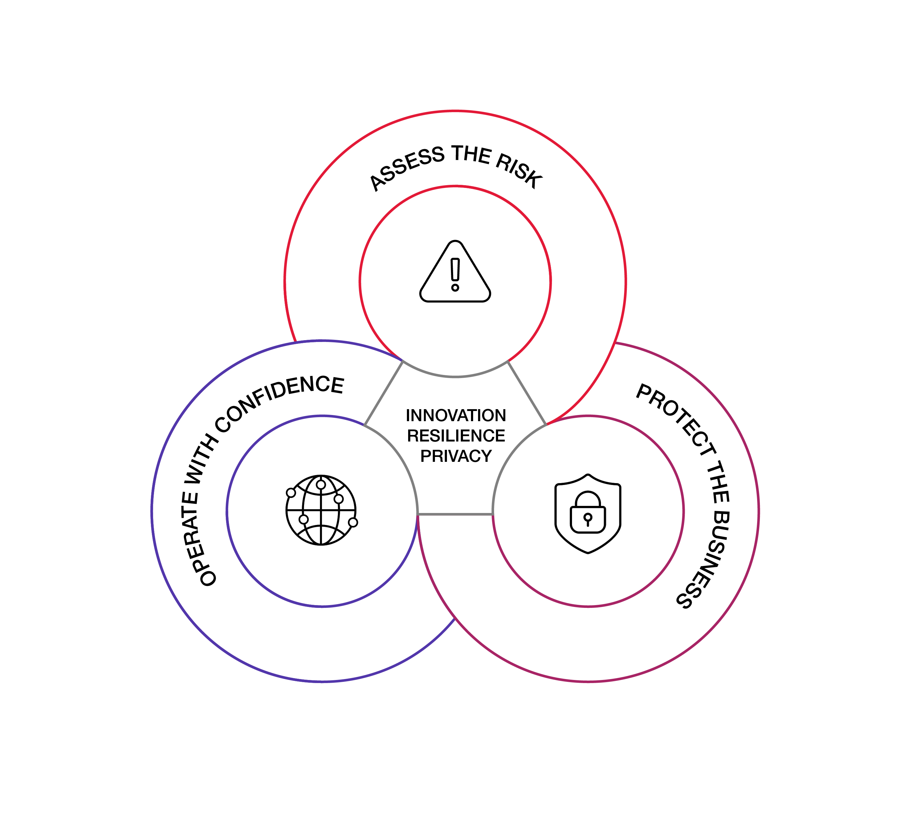 Assess the risk, Protect the organization, Operate with confidence