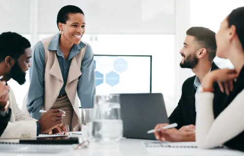 Professional team collaboration