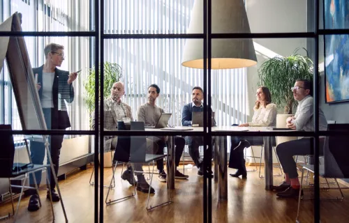 Professionals on discussion
